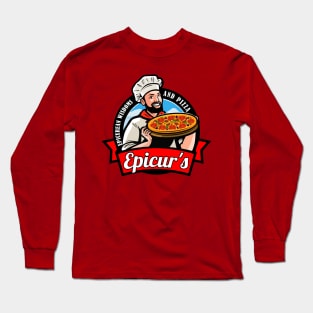 Epicurean Pizza Logo Long Sleeve T-Shirt